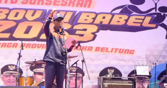 Buka Porprov Kepulauan Babel ke VI Tahun 2023, Pj Gubernur Suganda: Semoga Lahirkan Olahragawan Potensial