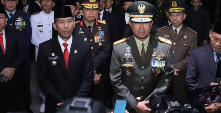 Peringati HUT ke 78 Kemerdekaan RI, Forkopimda Kepulauan Babel Gelar Apel Kehormatan dan Renungan Suci