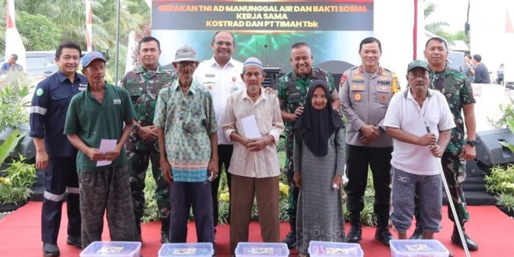 Pj Gubernur Safrizal dan Pangkostrad Hadirkan 20 Sumur Bor untuk Masyarakat Kep. Babel