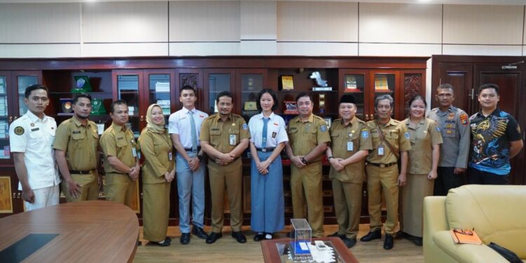 Terima Audiensi Paskibraka Terpilih Pusat Perwakilan Kep. Babel Ini Harapan Pj Sekda Fery