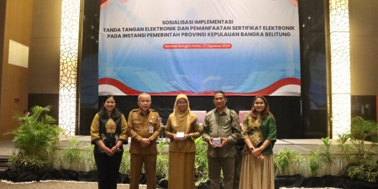 Permudah Layanan Publik, Pemprov Babel Dukung Implementasi TTE dan Sertifikat Elektronik