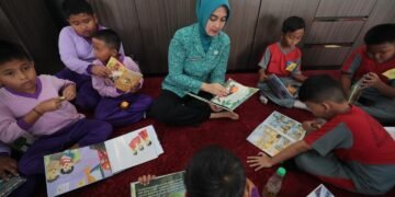 Ketua TP-PKK Babel Ajak Ratusan Siswa SD Lestarikan Permainan Tradisional